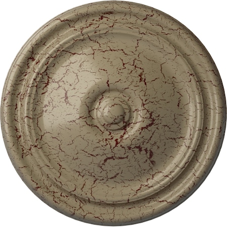 Ekena Millwork Reece Ceiling Medallion (Fits Canopies up to 2 3/8"), 12"OD x 1 3/4"P, Gobi Desert Crackle CM12REGDC